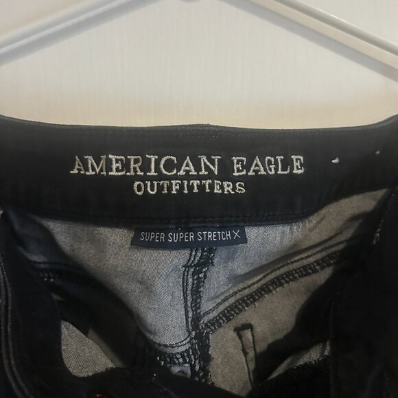 American Eagle Super Super Stretch Black Skinny Jeans - Picture 2 of 3